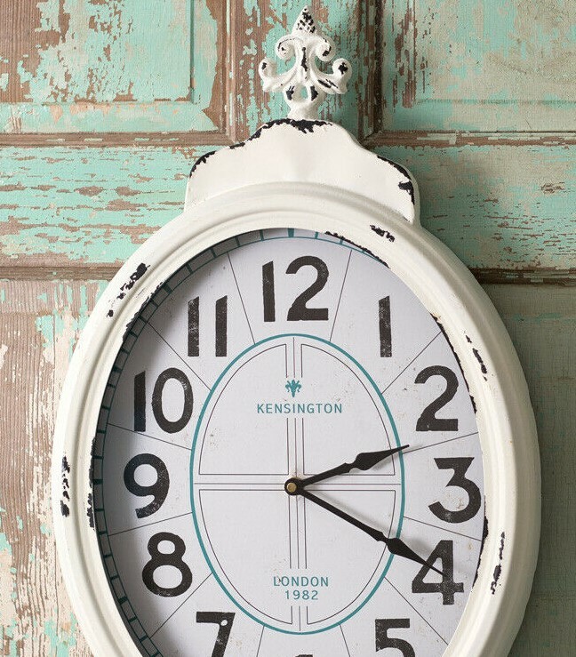 Vintage Antique Style Kensington Palace Wall Clock Hanging Display Accent Decor