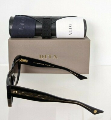 Pre-owned Dita Brand Authentic  Sunglasses Braindancer Dts525-58-01 Black Frame In Gray