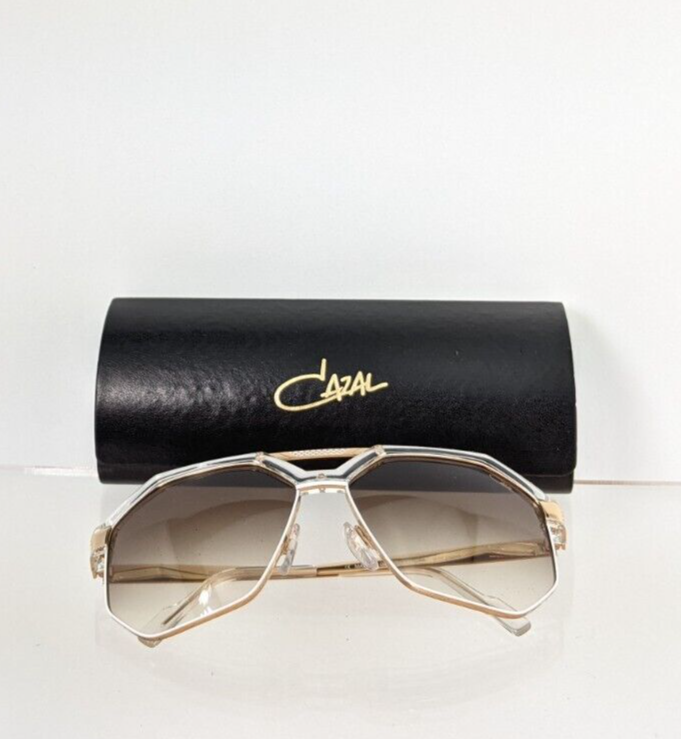 Pre-owned Cazal Brand Authentic  Sunglasses Mod. 9092 Col. 004 Gold 62mm 9092 Frame In Brown