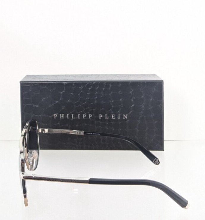 Pre-owned Philipp Plein Authentic  Sunglasses Spp 009 Col 0579 Power Skull Spp009 Frame In Gray