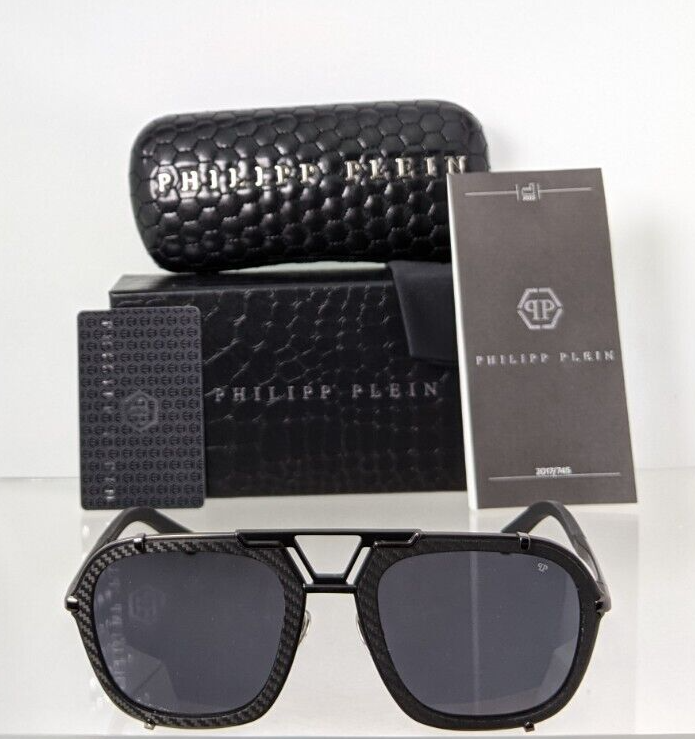 Pre-owned Philipp Plein Authentic  Sunglasses Spp 010 Col 0584 Signature Spp010 Frame In Gray