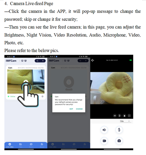 Mini APP WiFi Camera 1080P HD Motion Detection Home Security Audio Video Cam