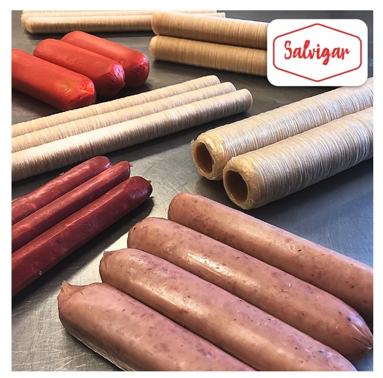 Collagen Casings Dry 18mm / 50ft for stuffing 22.04 Lb 180 sausages 2 sticks