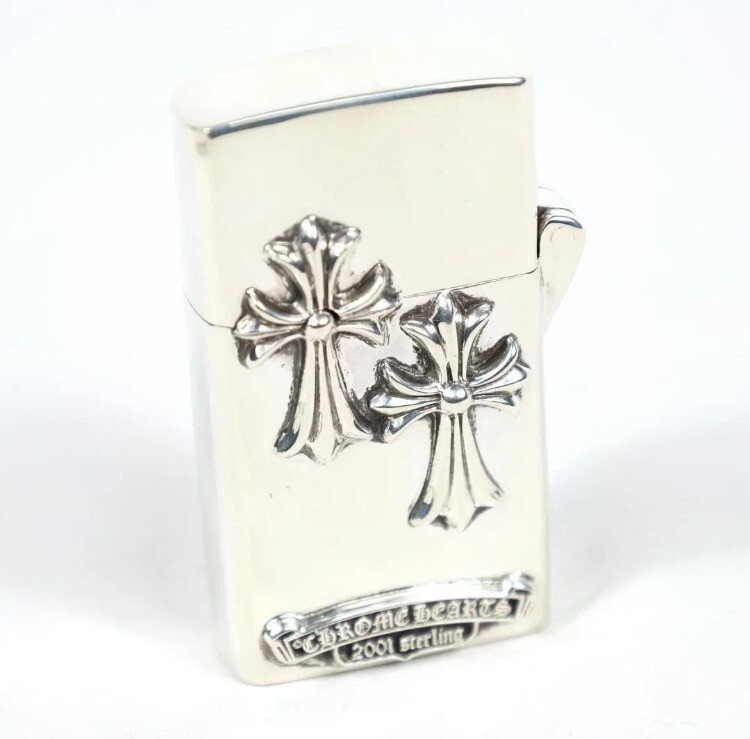 chrome hearts zippo lighter rare dubble cross | eBay