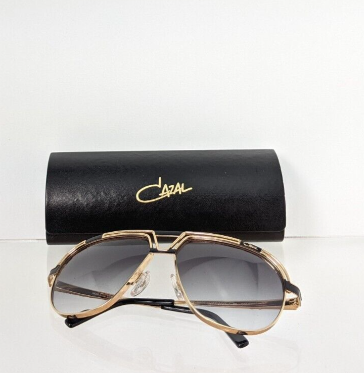 Pre-owned Cazal Brand Authentic  Sunglasses Mod. 9100 Col. 001 Gold 61mm 9100 In Gray