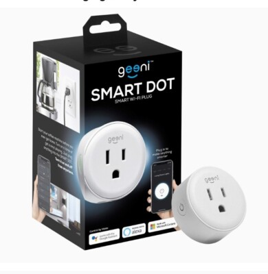Geeni DOT Smart Wi-Fi Outlet Plug, 1 Pack Requires 2.4 GHz Wi-Fi No Hub Required