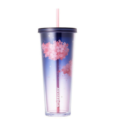 STARBUCKS KOREA Cherry Blossom Gray Pink Cold Cup 710ml + Tracking Number