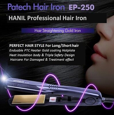 HANIL PATECH Profesional Hair Iron EP 250 450 Styling with Haircare Home & Salon