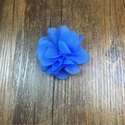 2 Yards （24pcs） Flowers 3D Chiffon Flowers Lace Decoration Dress Applique Sewing
