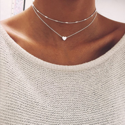 Heart on sale charm choker