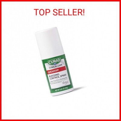 CURAD QuickStop Bleeding Control Spray, For Minor Cuts & Scrapes, .81oz (1 Count