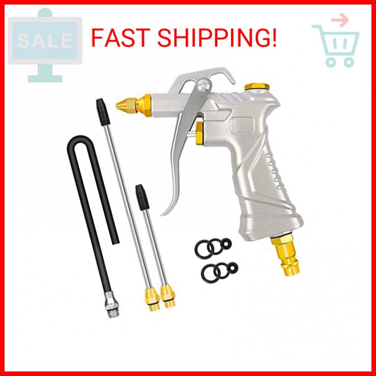 Air Gun for Compressor, Air Blow Gun with Brass Adjustable Air Nozzle, Air Tools