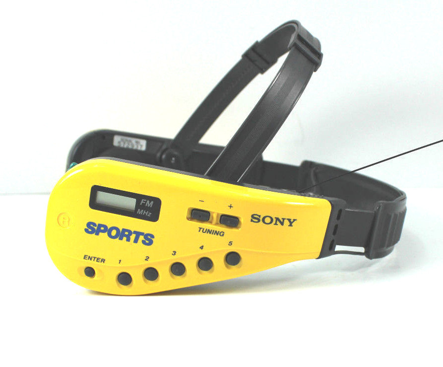 SONY Sports Walkman SRF-M50 Headset Radio Headphones FM Stereo Water Resistant