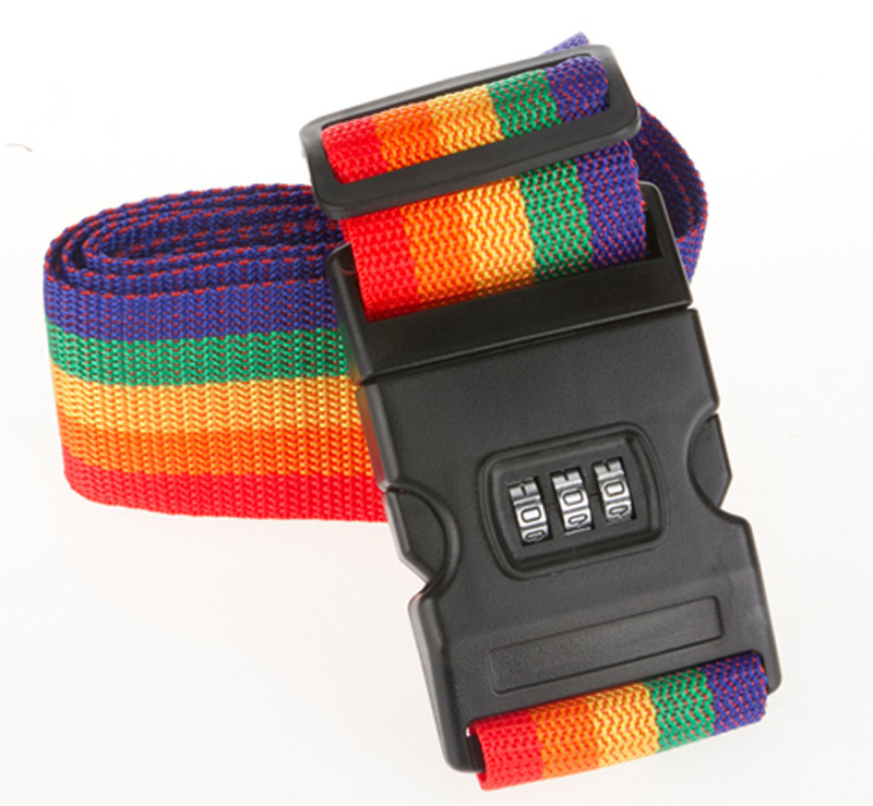 Cintura Bagaglio Lucchetto Combinazioni 3 Numeri Cinghia Proteggi Valigia moc