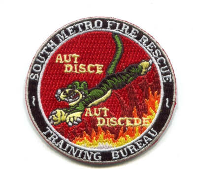 South Metro Fire Rescue Department Training Bureau Patch Colorado CO HAT SIZE