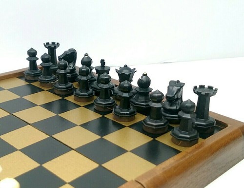 VINTAGE DRUEKE LITTLE JEWEL MAGNETIC CHESS SET 90010 BOX & INSTRUCTIONS COMPLETE