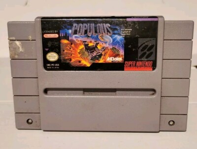 SNES POPULOUS  -  SNES 68 GAMES IN ONE AND NES 150 GAMES IN ONE