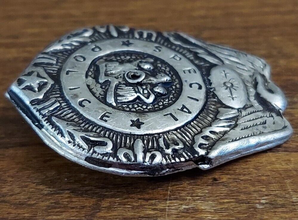 Vintage Toy Special Police Badge Tin 1950's Small Size Cop Sheriff Deputy