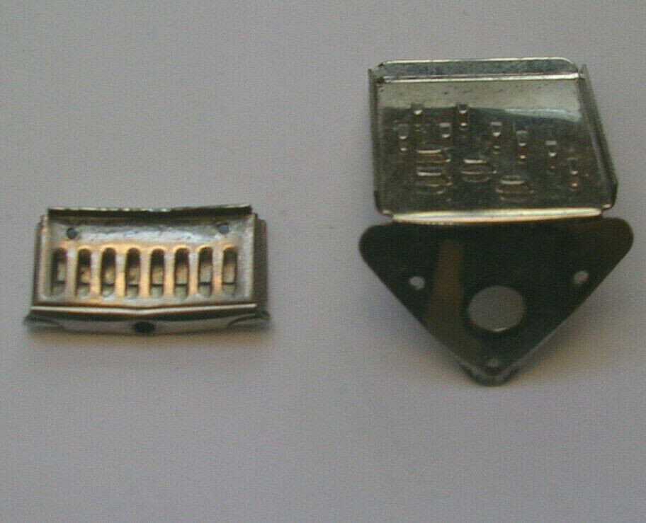 2 Old Mandolin Tailpieces   One is Pre-War    No Covers As Is