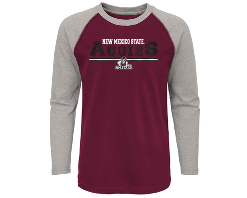 Футболка Outerstuff NCAA Youth (8–20) штата Нью-Мексико, университетская футболка реглан Aggies