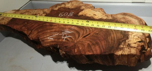Redwood live edge slab,  table top beautiful figuring, end grain free form