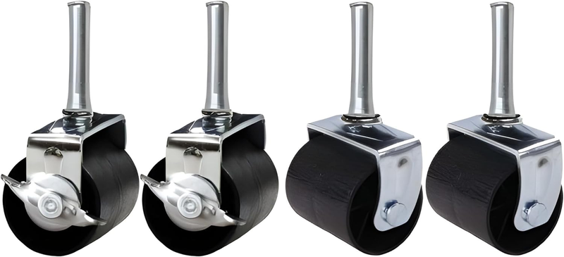 Kings Brand Heavy Duty Caster Wheels Bed Frame ~Set of 4~ (2 Locking & 2 None