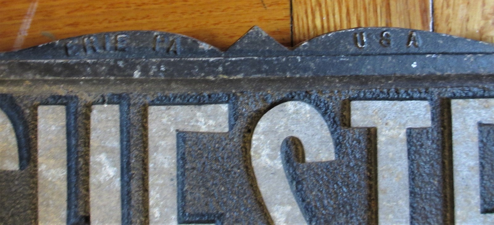 Vintage Port Chester New York Cast Aluminum Street Sign Westchester Avenue