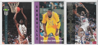SHAQUILLE O'NEAL  3-Card Lot NR-MINT (no duplicates)  list below *free shipping