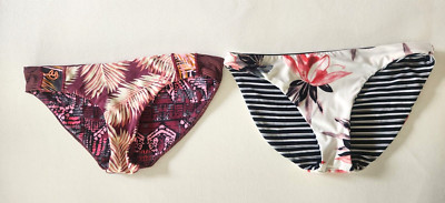 LOT NEW $56 Maaji & ONeil Reversible Bikini Bottoms Swimwear Size SMALL