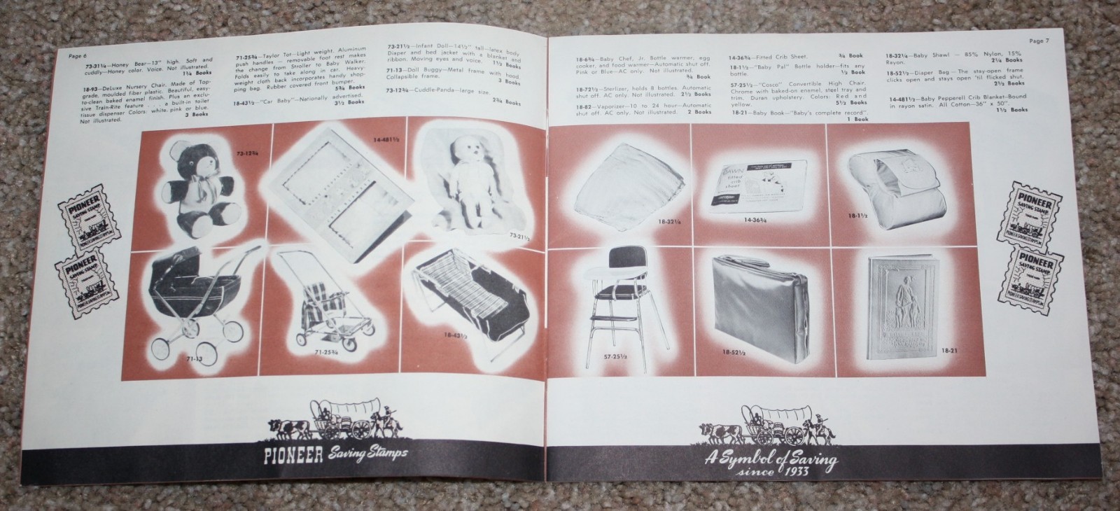 Vtg Pioneer Saving Stamps Catalog 1950s Denver Greeley Colorado