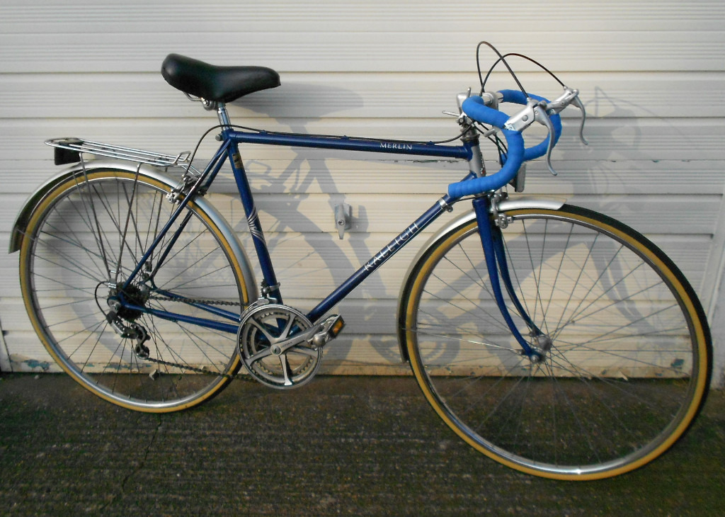 Vintage RALEIGH TOURING BIKE, 21" Lightweight Frame, 27" Wheels, 12