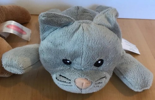 Melissa & Doug Plush Lot of 2 Gray Cat Brown Dog Stuffed Animals Toys Pet Vet