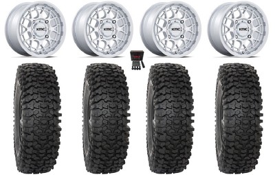 KMC Technic 15'' Wheels Gloss Machined 35'' RC500S Sticky Tires Can-Am Defender