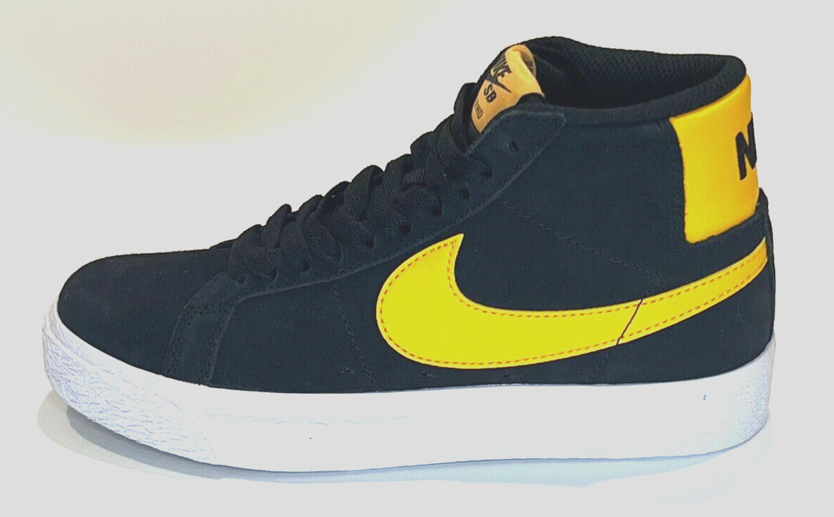 Nike 864349-009 SB Zoom Blazer Mid Black University Gold