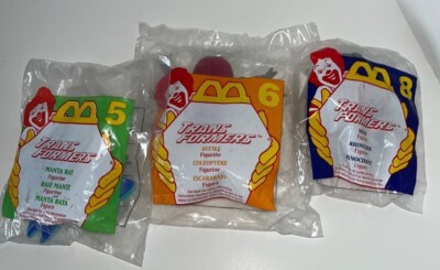 Vintage Transformers McDonalds Happy Meal Toy Lot of 3  #5  #6 #8  NIP Good Gift