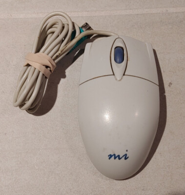 Vintage Micro Innovations 2 Button Optical Scroll Wheel PS/2 Mouse, Tested Works
