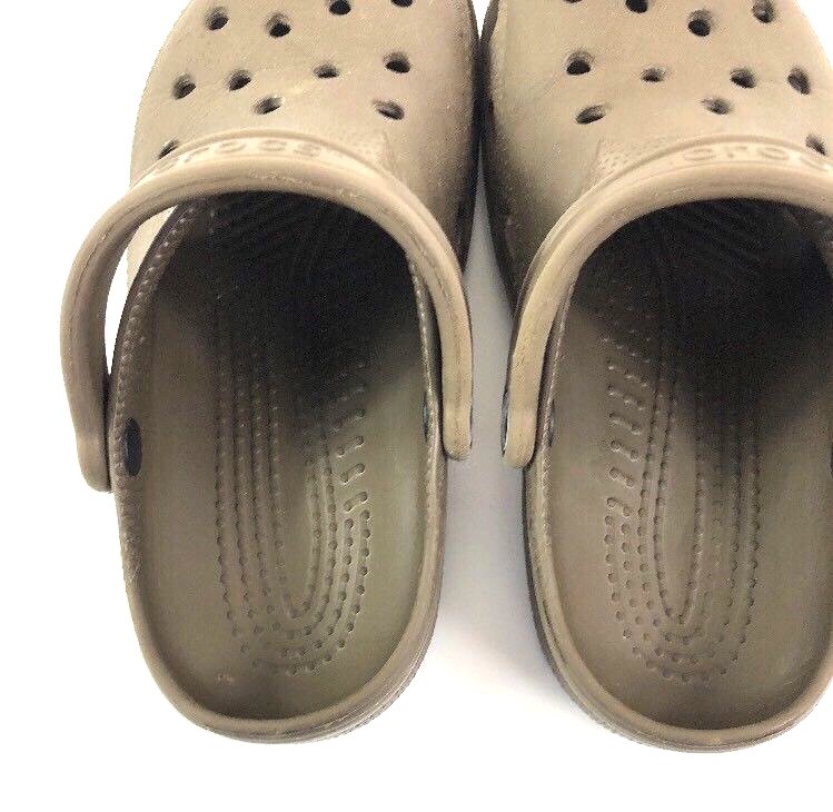 Crocs Unisex Size M-4/5 W-6/7 Brown Crocband Slingback Sandal Clog Comfort