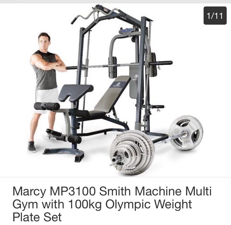 Marcy Platinum Home Gym Smith Machine With Bench Attachments