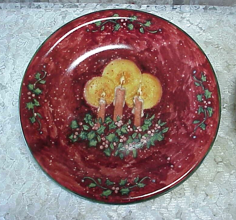 Vintage Susan Winget Holiday Dessert Plates (4) Certified International 8" NICE