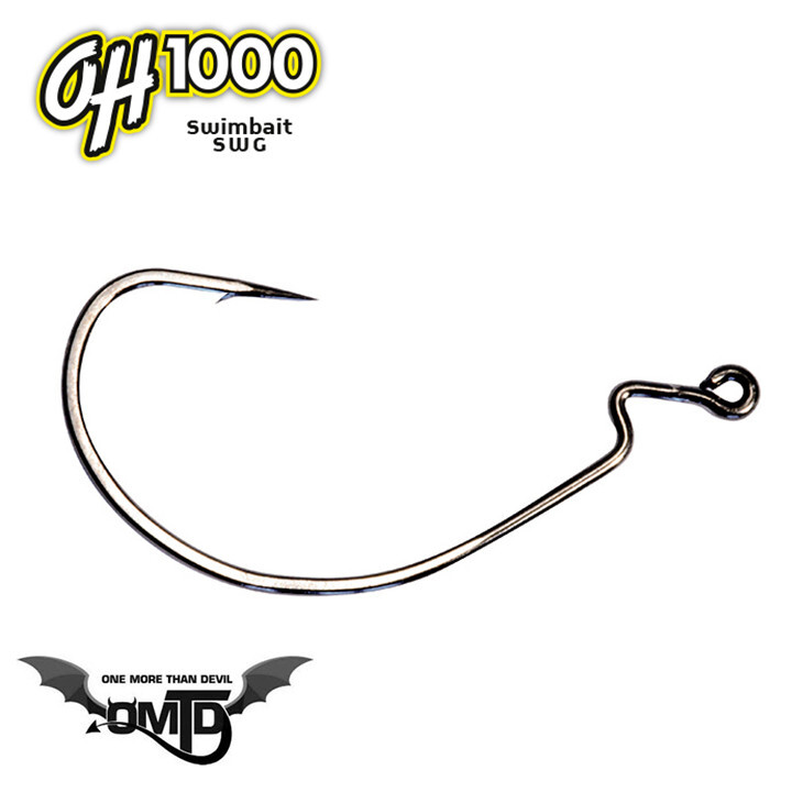 AMI OMTD SWIMBAIT SWG SERIE OH 1000 SIZE 6/0 SPINNING X SPIGOLE E  BLACK BASS