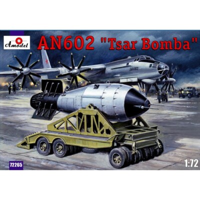 Amodel 72265 Scale model airplane kit 1:72 AN602 ''Tsar Bomba'' - modelling kit