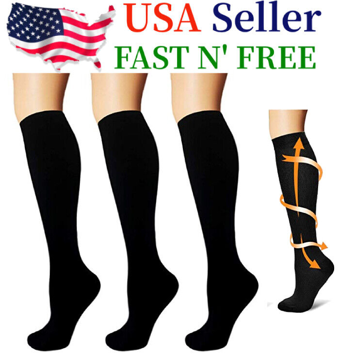 Knee High 15-20mmhg Graduated Support Men's Women's