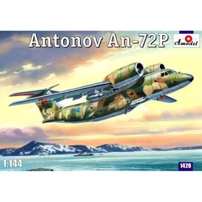 Amodel 1420 Plastic model airplane kit Scale 1:144 An-72P - modelling kit