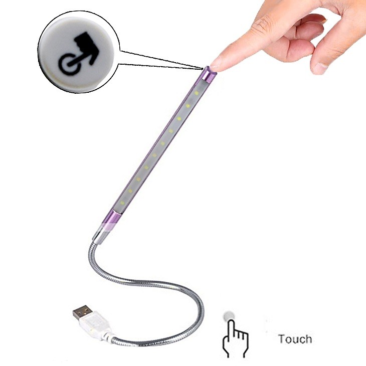 Lampada Luce a 10 Led Usb Touch Per Notebook Portatili Pc Linq Led-830