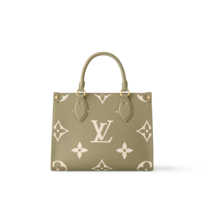 NIB Louis Vuitton OnTheGo PM Khaki/Cream M46647?% Authentic ? | eBay