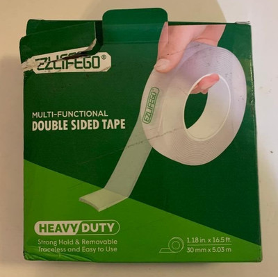 Ezlifego Double Sided Tape Heavy Duty (1.18 in. x 16.5 ft) Nano Double Sided Ad