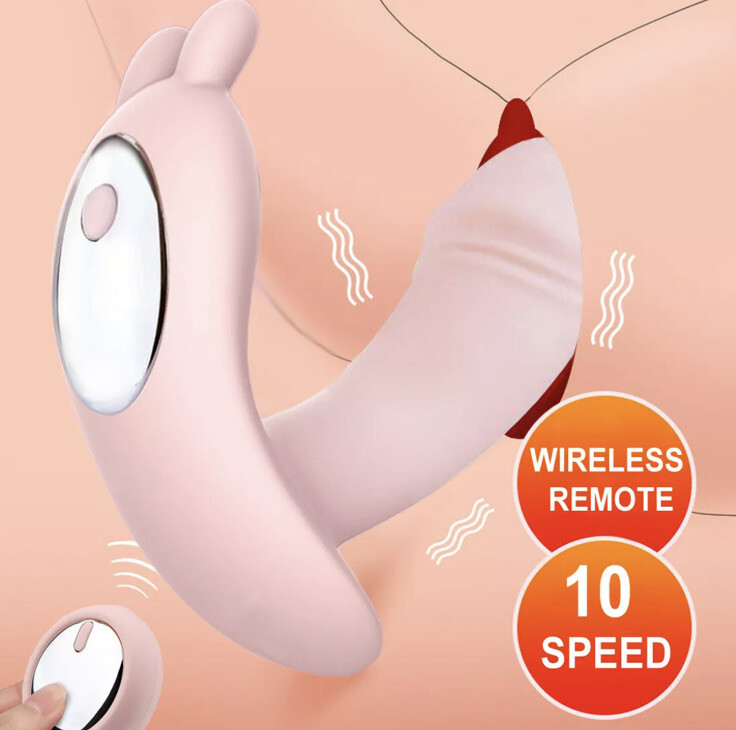 Wearable Butterfly Dildo Vibrator Wireless Remote Control Adult Sex Toys - Picture 7 of 11