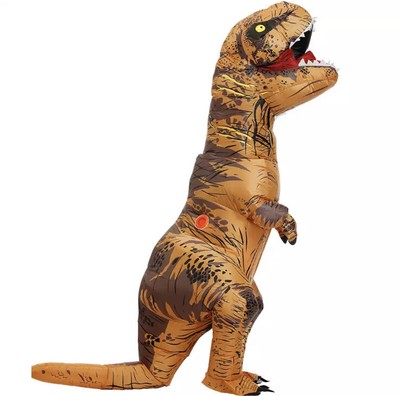 dinosauro t-rex gonfiabile costume carnevale mascotte gigante halloween adulti