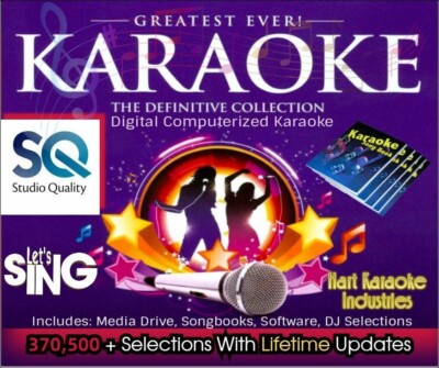 Karaoke Hard  Drive System - Studio Quality - 50 Year Collection -Licensed