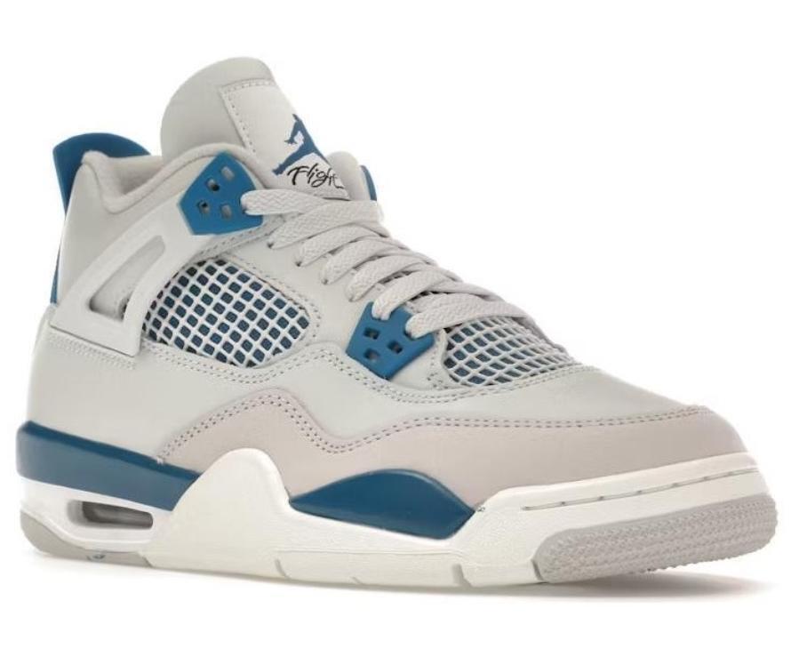 Pre-owned Jordan Nike  4 Retro Military Blue (gs) 2024 Youth Hf4281-141